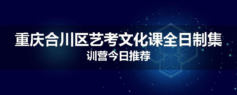 重庆合川区艺考文化课全日制集训营今日推荐