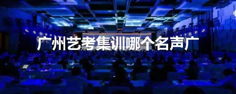 广州艺考集训哪个名声广