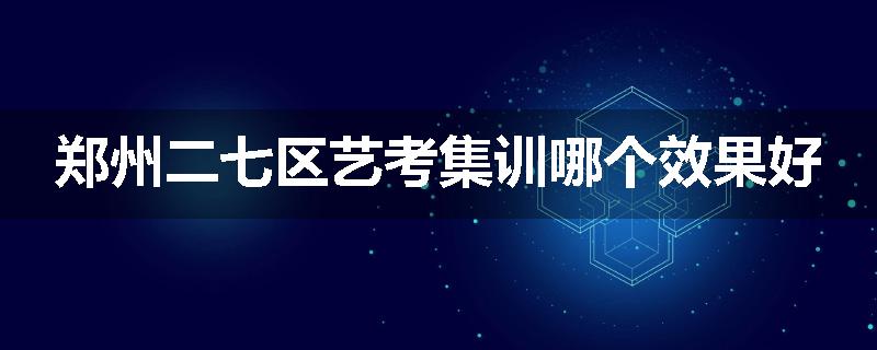 郑州二七区艺考集训哪个效果好