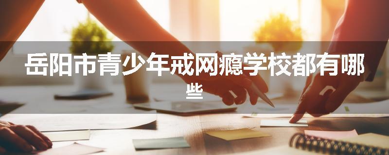 岳阳市青少年戒网瘾学校都有哪些