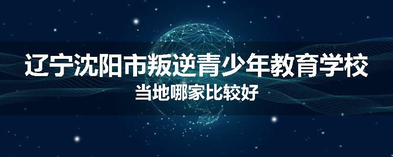 辽宁沈阳市叛逆青少年教育学校当地哪家比较好