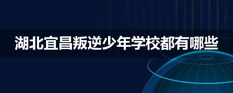 湖北宜昌叛逆少年学校都有哪些