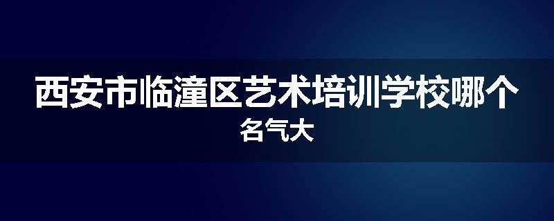 西安市临潼区艺术培训学校哪个名气大