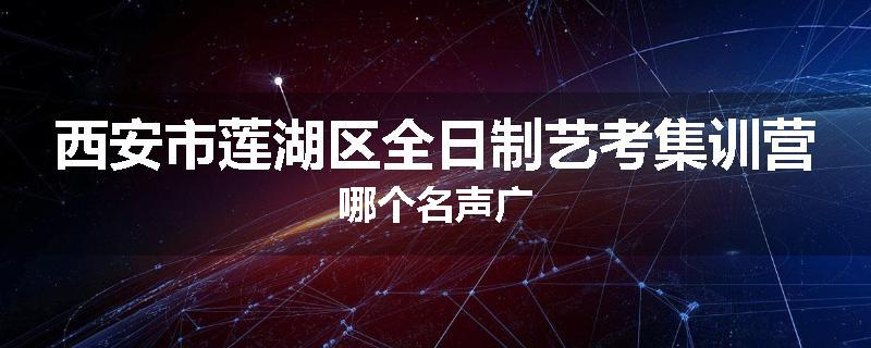 西安市莲湖区全日制艺考集训营哪个名声广