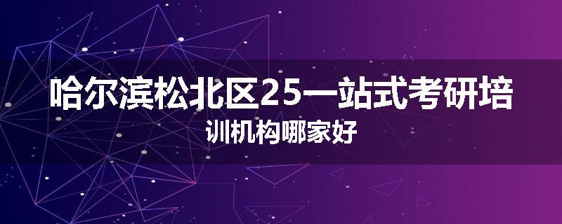 哈尔滨松北区25一站式考研培训机构哪家好