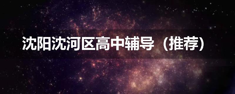 沈阳沈河区高中辅导（推荐）