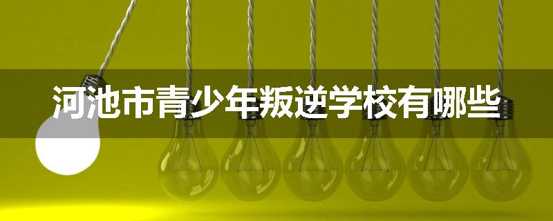 河池市青少年叛逆学校有哪些