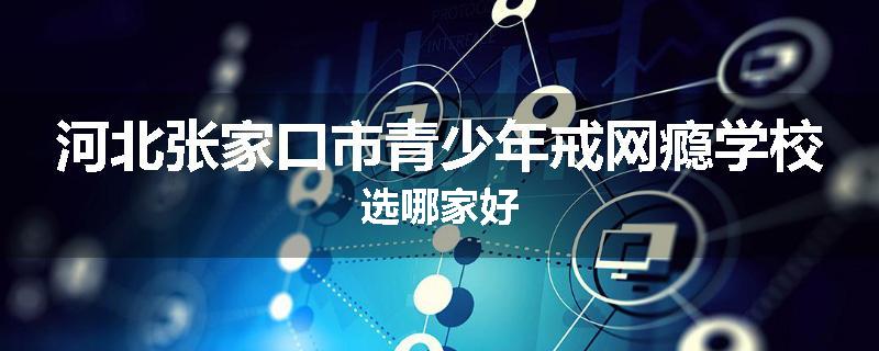 河北张家口市青少年戒网瘾学校选哪家好