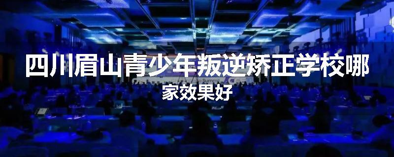 四川眉山青少年叛逆矫正学校哪家效果好