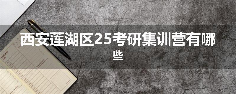 西安莲湖区25考研集训营有哪些