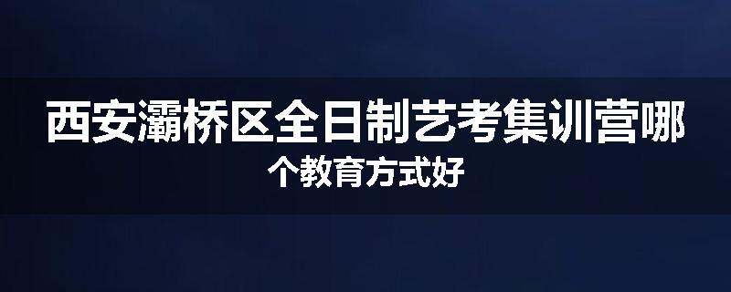西安灞桥区全日制艺考集训营哪个教育方式好