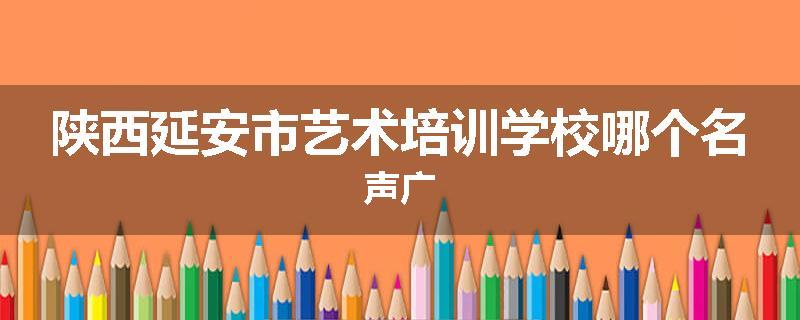 陕西延安市艺术培训学校哪个名声广