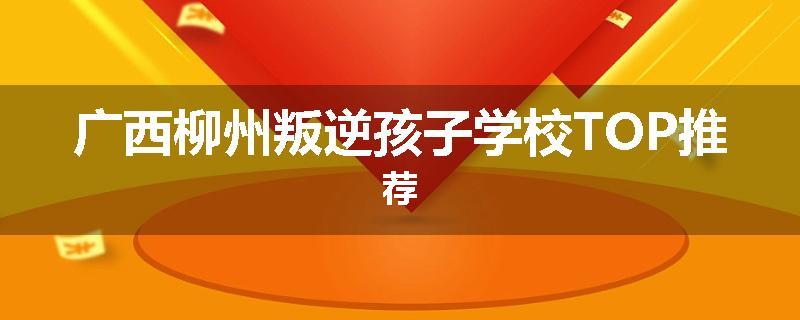 广西柳州叛逆孩子学校TOP推荐