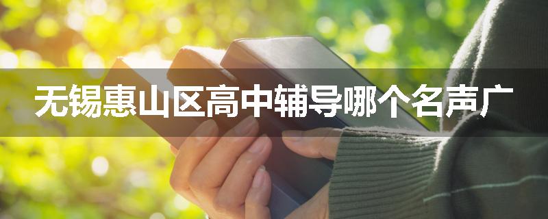 无锡惠山区高中辅导哪个名声广