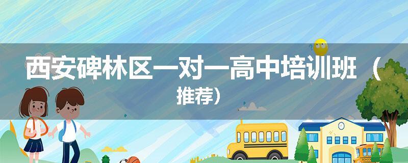 西安碑林区一对一高中培训班（推荐）