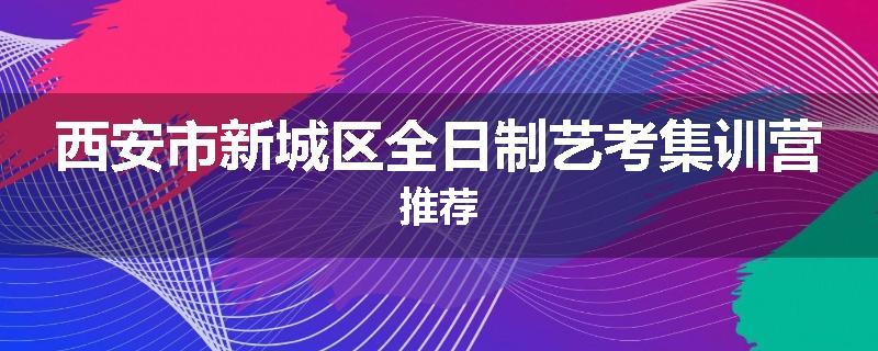 西安市新城区全日制艺考集训营推荐