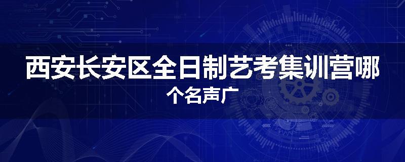 西安长安区全日制艺考集训营哪个名声广