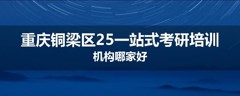 重庆铜梁区25一站式考研培训机构哪家好