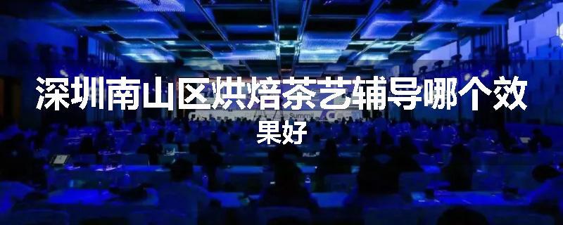 深圳南山区烘焙茶艺辅导哪个效果好