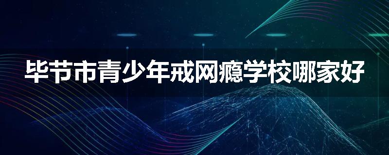毕节市青少年戒网瘾学校哪家好