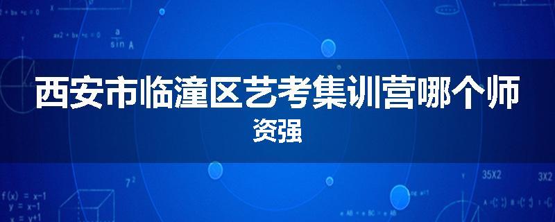 西安市临潼区艺考集训营哪个师资强