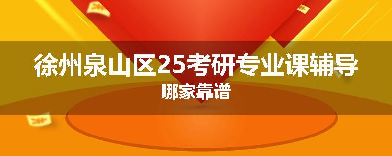 徐州泉山区25考研专业课辅导哪家靠谱