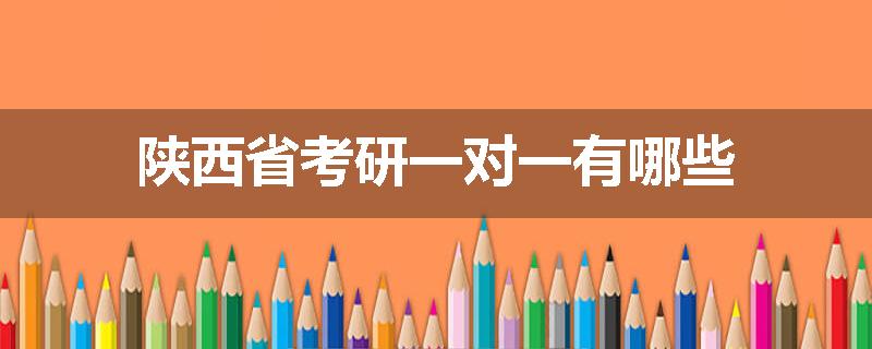 陕西省考研一对一有哪些
