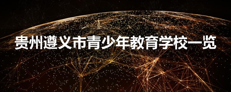 贵州遵义市青少年教育学校一览