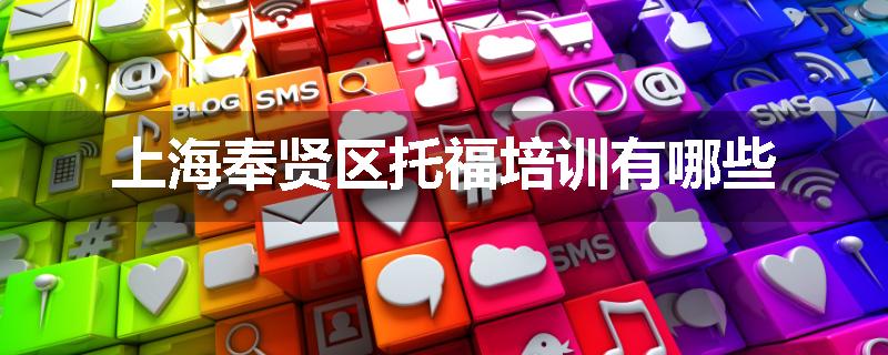 上海奉贤区托福培训有哪些