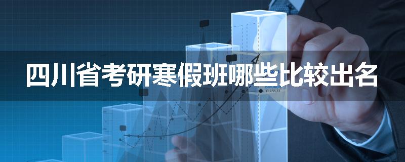 四川省考研寒假班哪些比较出名