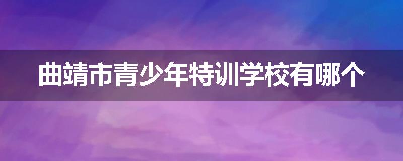 曲靖市青少年特训学校有哪个