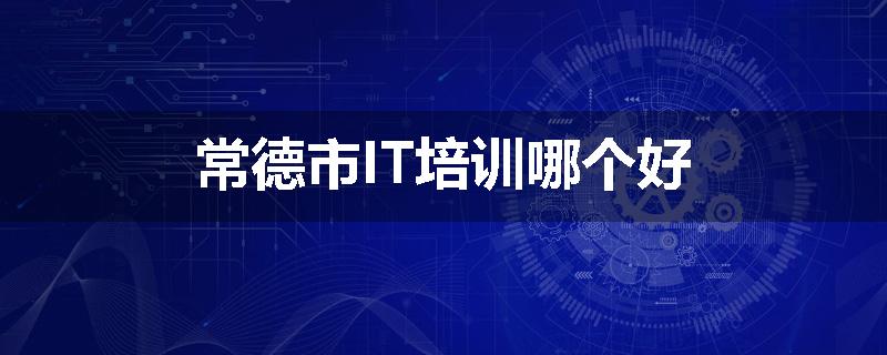 常德市IT培训哪个好