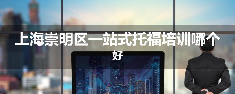 上海崇明区一站式托福培训哪个好