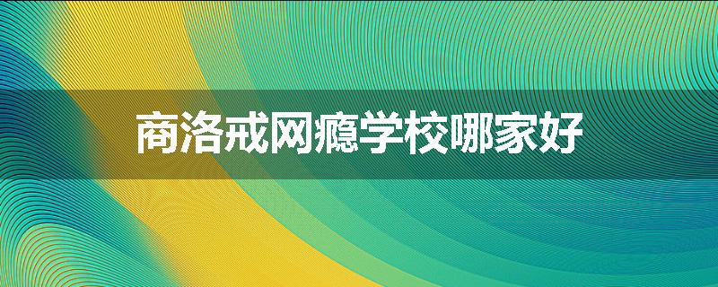 商洛戒网瘾学校哪家好