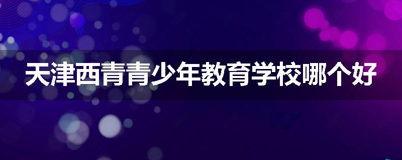 天津西青青少年教育学校哪个好