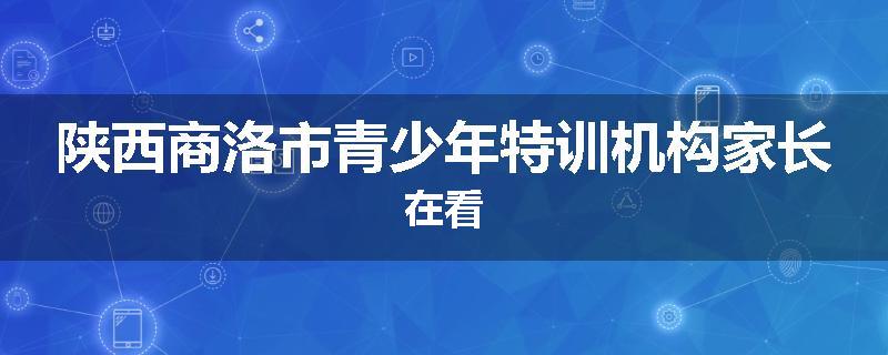 陕西商洛市青少年特训机构家长在看