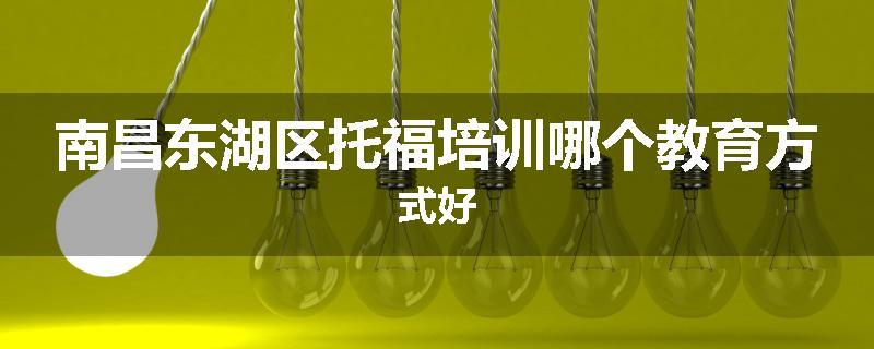 南昌东湖区托福培训哪个教育方式好