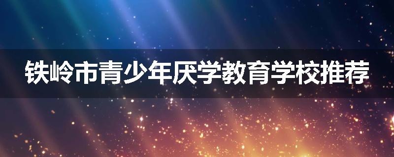 铁岭市青少年厌学教育学校推荐