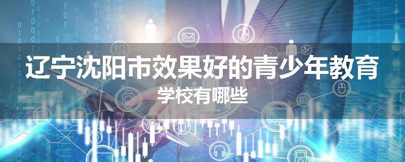 辽宁沈阳市效果好的青少年教育学校有哪些