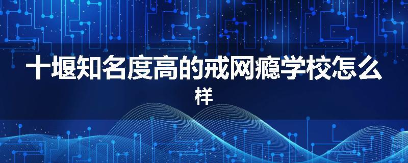 十堰知名度高的戒网瘾学校怎么样