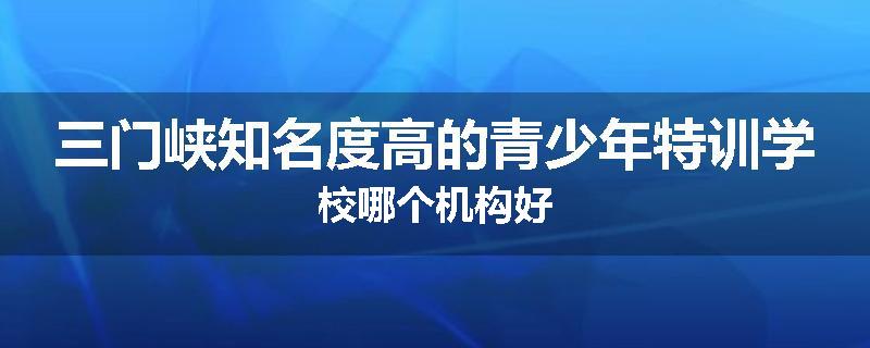 三门峡知名度高的青少年特训学校哪个机构好