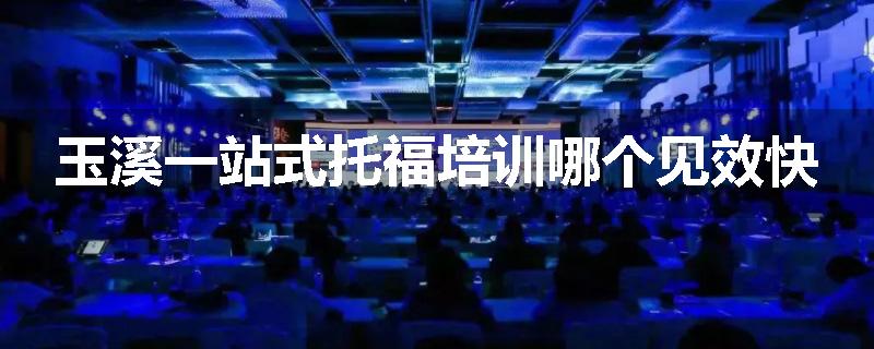 玉溪一站式托福培训哪个见效快