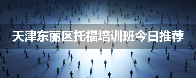 天津东丽区托福培训班今日推荐