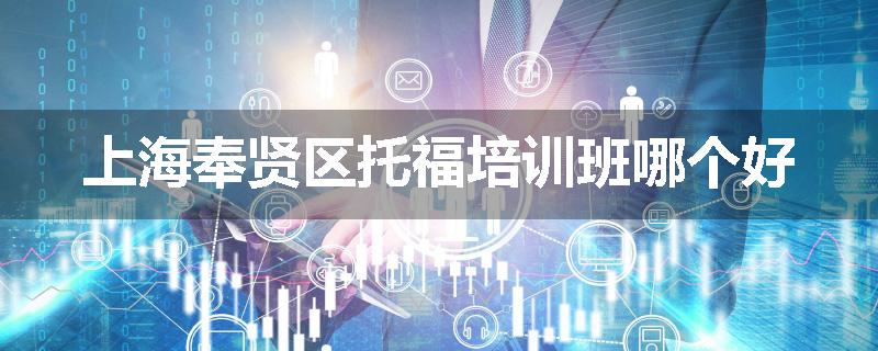 上海奉贤区托福培训班哪个好