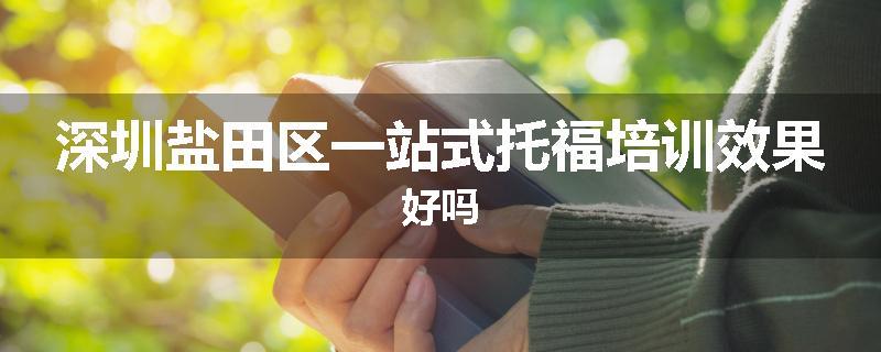 深圳盐田区一站式托福培训效果好吗