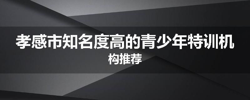 孝感市知名度高的青少年特训机构推荐
