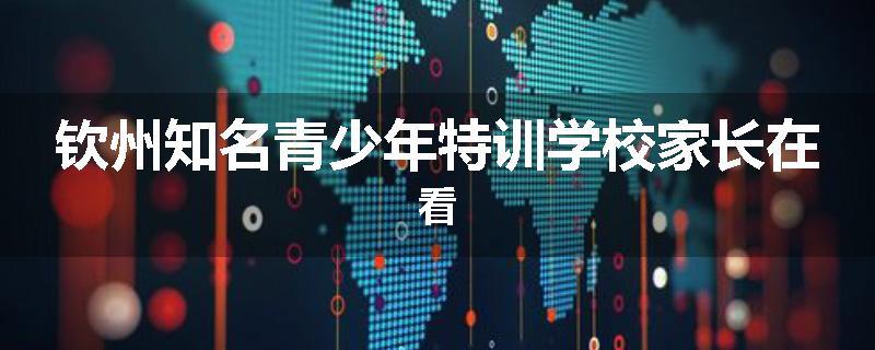 钦州知名青少年特训学校家长在看