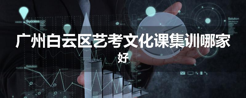 广州白云区艺考文化课集训哪家好
