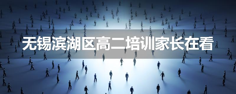 无锡滨湖区高二培训家长在看