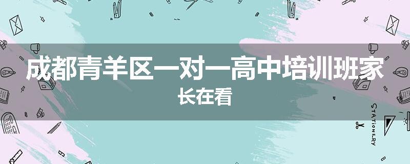 成都青羊区一对一高中培训班家长在看